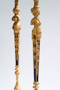 Guéridon en bronze doré de style Louis XVI