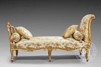 Banquette ou lit de repos de style Louis XV