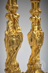 Grande paire de Flambeaux Louis XV