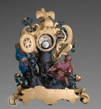 精美奢华的中国人物座钟，法式洛可可风格