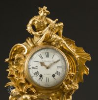 Louis XV style cartel clock by Alfred-Emmanuel Beurdeley